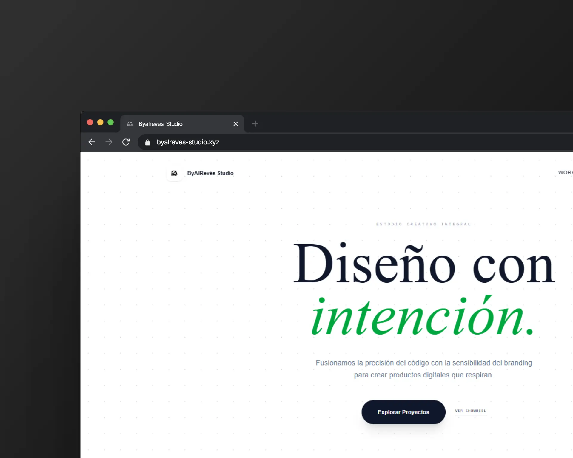 Mockup de diseño minimalista